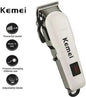 Hair Trimmer Kemei Electric Hair Clipper Fully Waterproof Trimmer 120 min  Runtime 1 Length Settings (White)