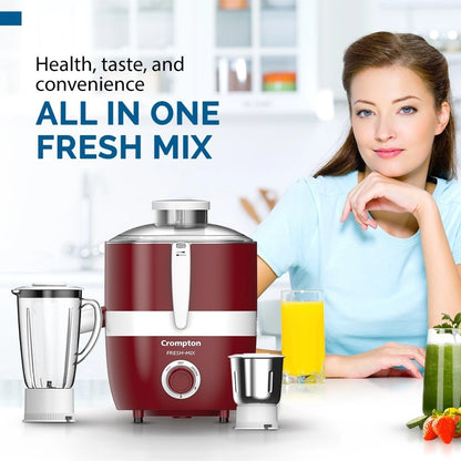 Crompton FRESH MIX 500 W Juicer Mixer Grinder